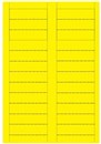 A4 24up yellow shelf tickets