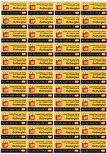 A4 44up labels pre-printed gloss stock, graphics 001